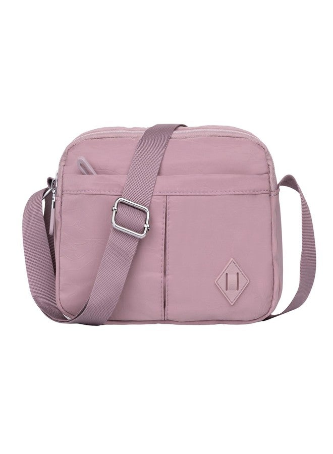 PRANIJ Women’s Crossbody Bag - Lightweight Waterproof Shoulder Bag with Multiple Pockets, Adjustable Strap, Stylish Travel Purse for Everyday Use (Orchid Blush) - Image 1